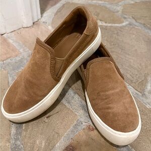 UGG Brown Suede Slip-On Sneakers